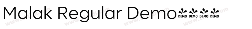 Malak Regular Demo字体转换